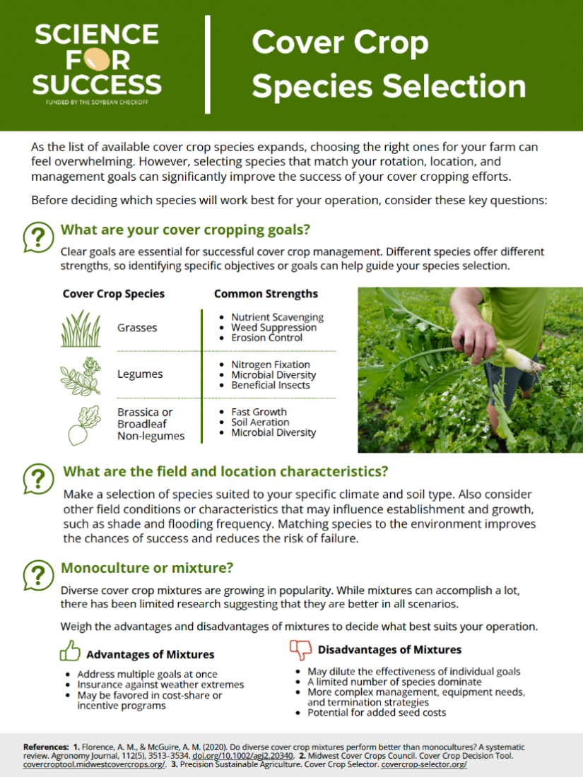 Cover Crop Species Selection