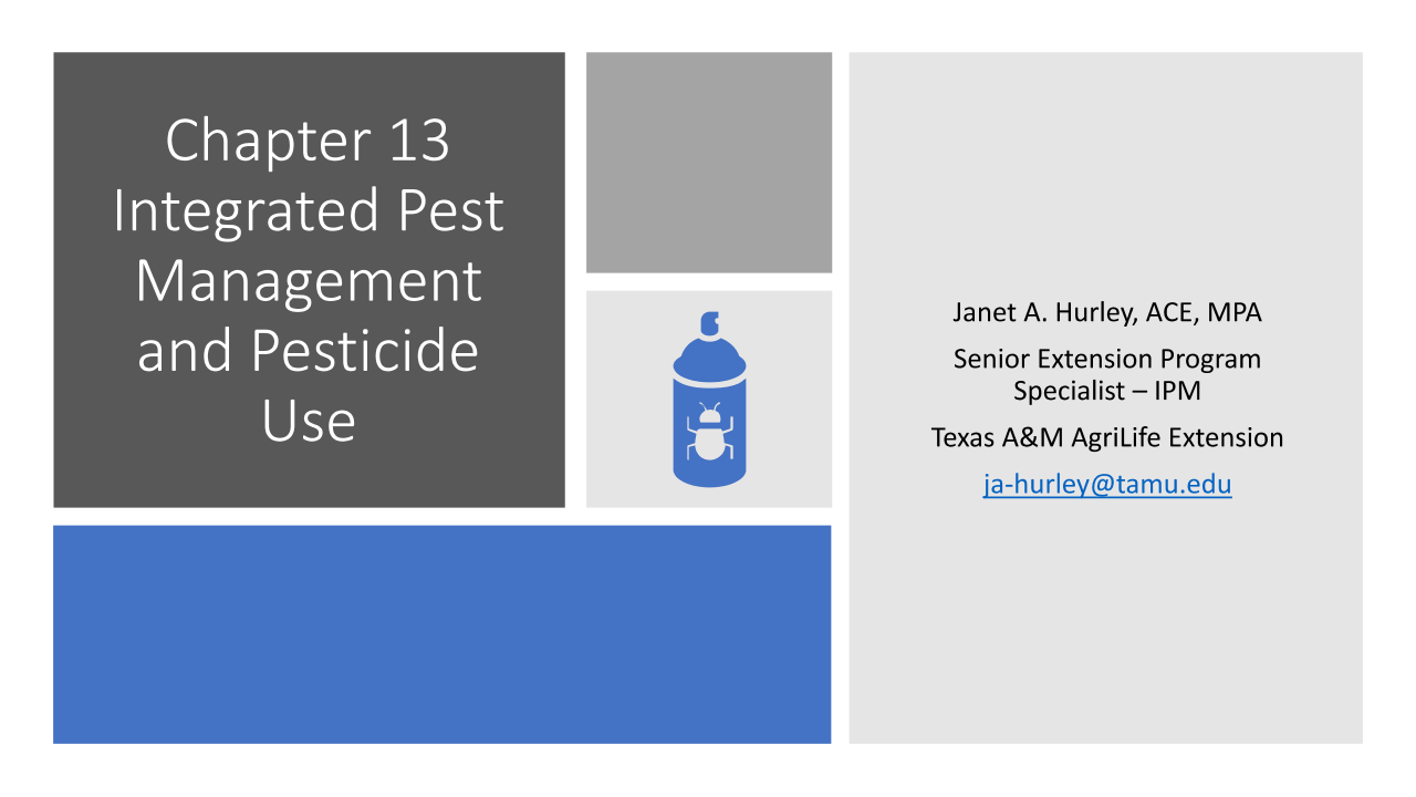 IPM and Pesticide Safety 