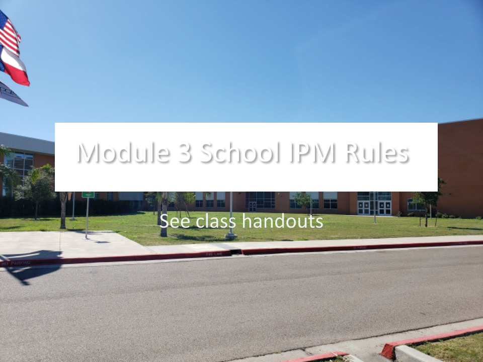 Texas School IPM Rules 